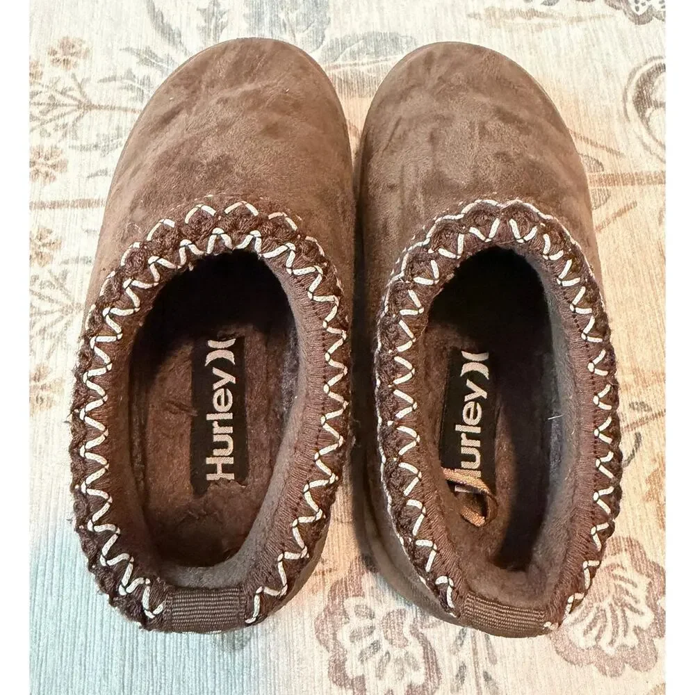 Hurley Kids Modi Slipper Clogs Chestnut Brown Size 12